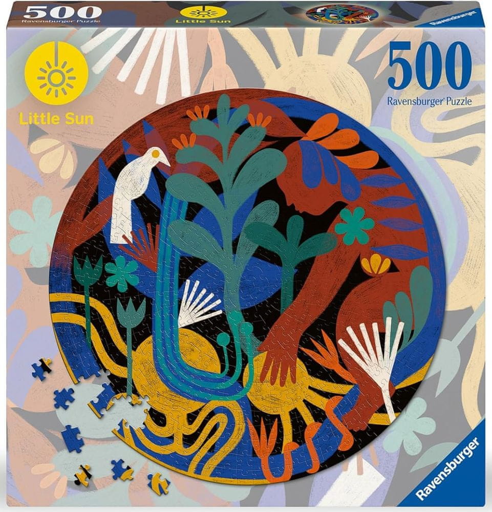 Ravensburger Okrúhle puzzle Little Sun: Zmena k lepšiemu 500 dielikov